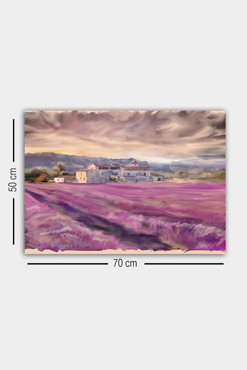 Dekorativ Canvasbillede 50x70 cm - Flerfarvet - Boligtilbehør - Billeder & kunst - Billeder på lærred