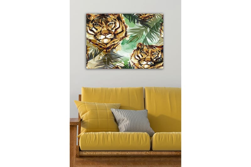 Dekorativ Canvasbillede 50x70 cm - Flerfarvet - Boligtilbehør - Billeder & kunst - Billeder på lærred