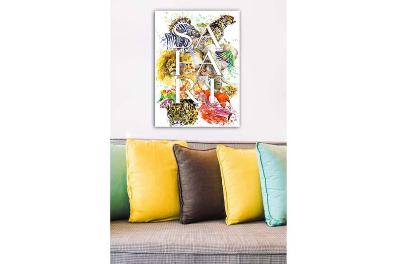 Dekorativ Canvasbillede 50x70 cm - Flerfarvet - Boligtilbehør - Billeder & kunst - Billeder på lærred