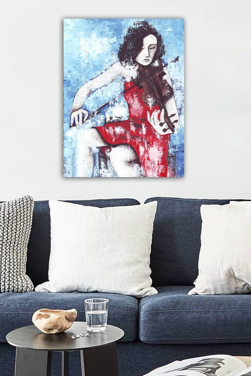 Dekorativ Canvasbillede 50x70 cm - Flerfarvet - Boligtilbehør - Billeder & kunst - Billeder på lærred