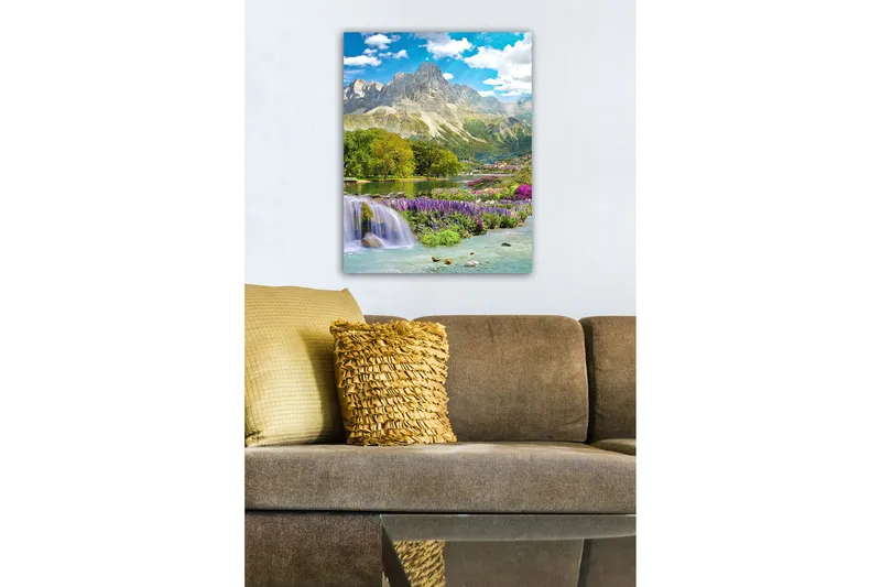 Dekorativ Canvasbillede 50x70 cm - Flerfarvet - Boligtilbehør - Billeder & kunst - Billeder på lærred