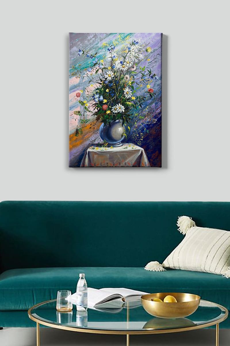 Dekorativ Canvasbillede 50x70 cm - Flerfarvet - Boligtilbehør - Billeder & kunst - Billeder på lærred