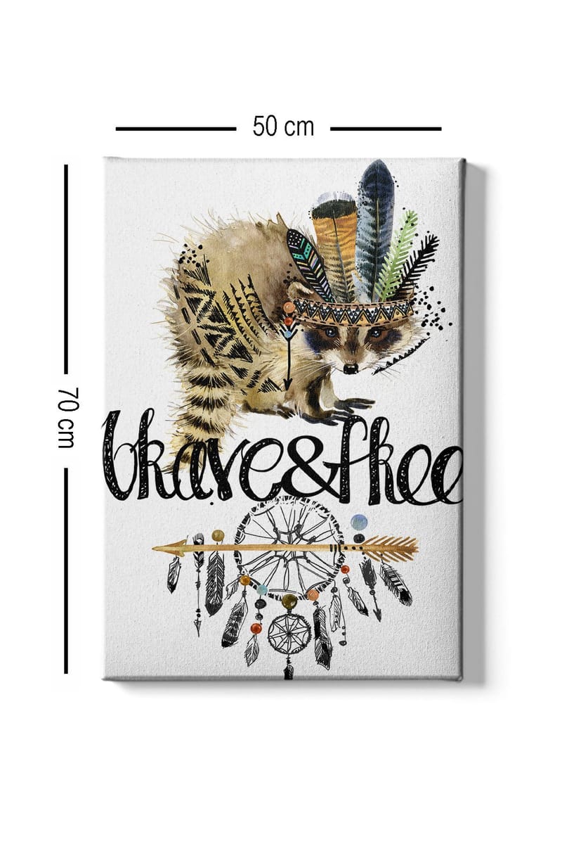 Dekorativ Canvasbillede 50x70 cm - Flerfarvet - Boligtilbehør - Billeder & kunst - Billeder på lærred