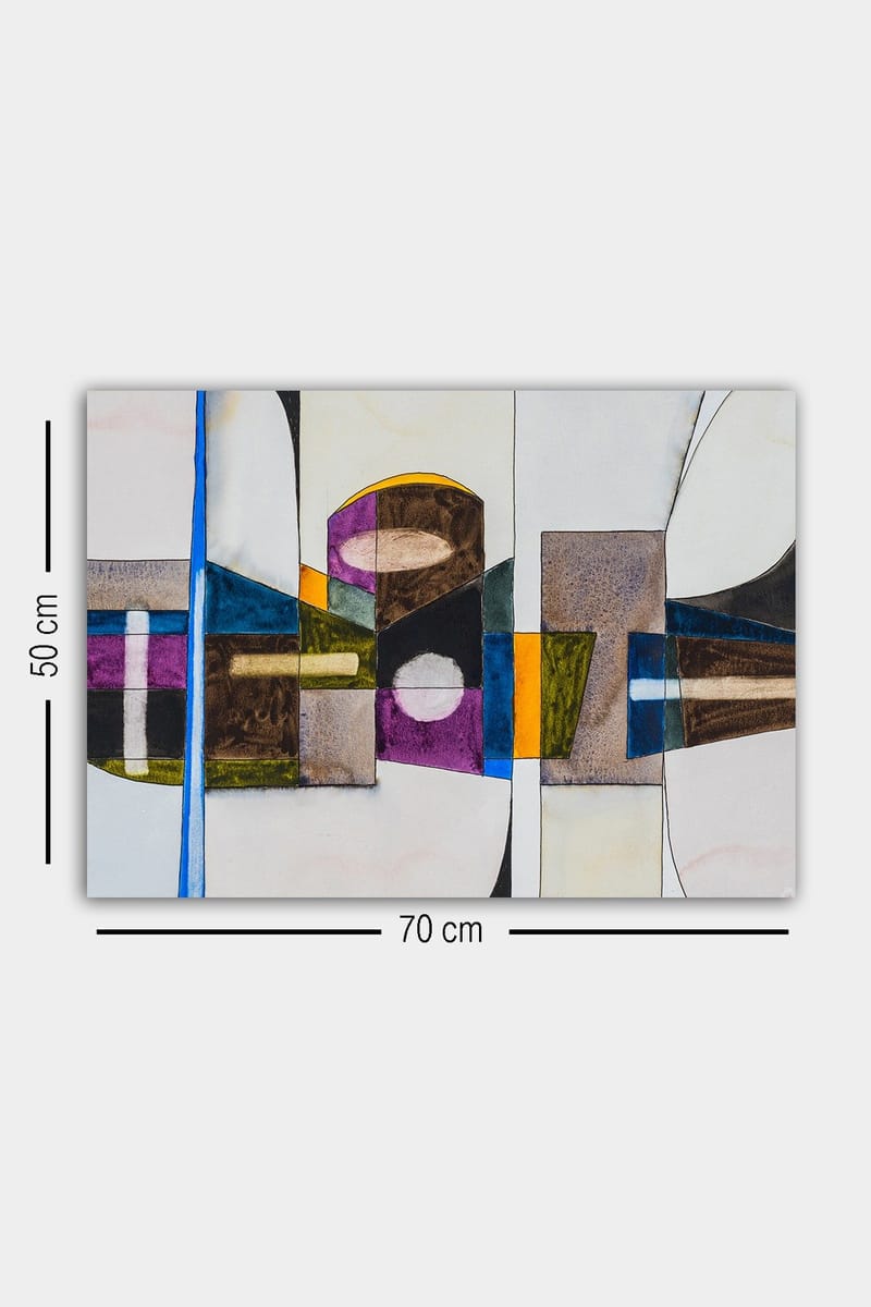 Dekorativ Canvasbillede 50x70 cm - Flerfarvet - Boligtilbehør - Billeder & kunst - Billeder på lærred