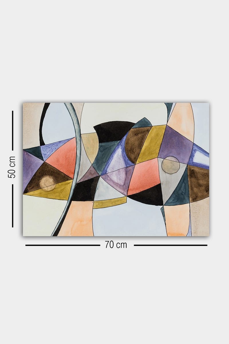 Dekorativ Canvasbillede 50x70 cm - Flerfarvet - Boligtilbehør - Billeder & kunst - Billeder på lærred