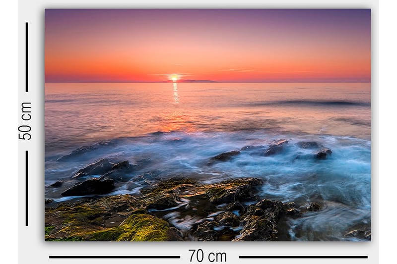 Dekorativ Canvasbillede 50x70 cm - Flerfarvet - Boligtilbehør - Billeder & kunst - Billeder på lærred