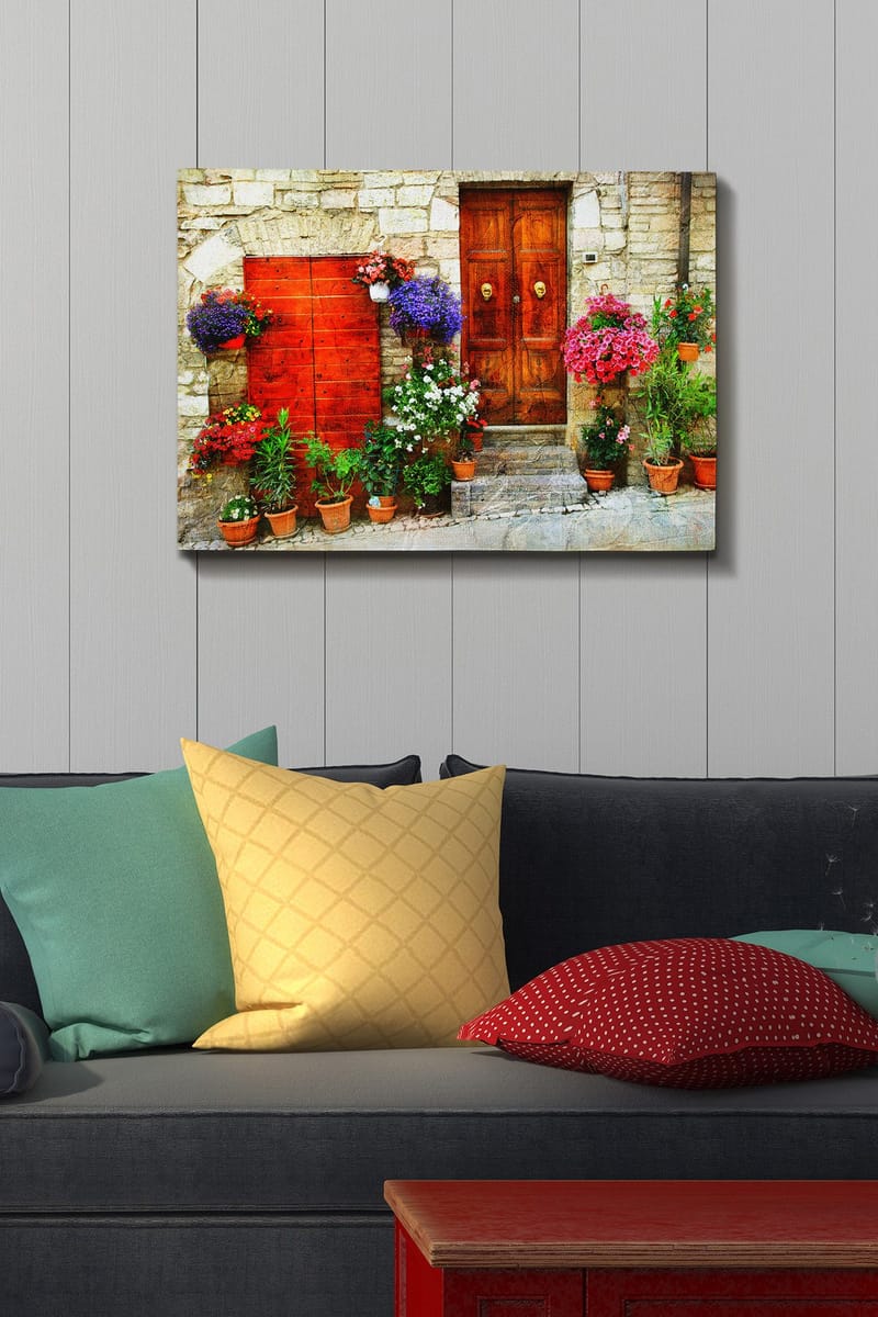 Dekorativ Canvasbillede 50x70 cm - Flerfarvet - Boligtilbehør - Billeder & kunst - Billeder på lærred