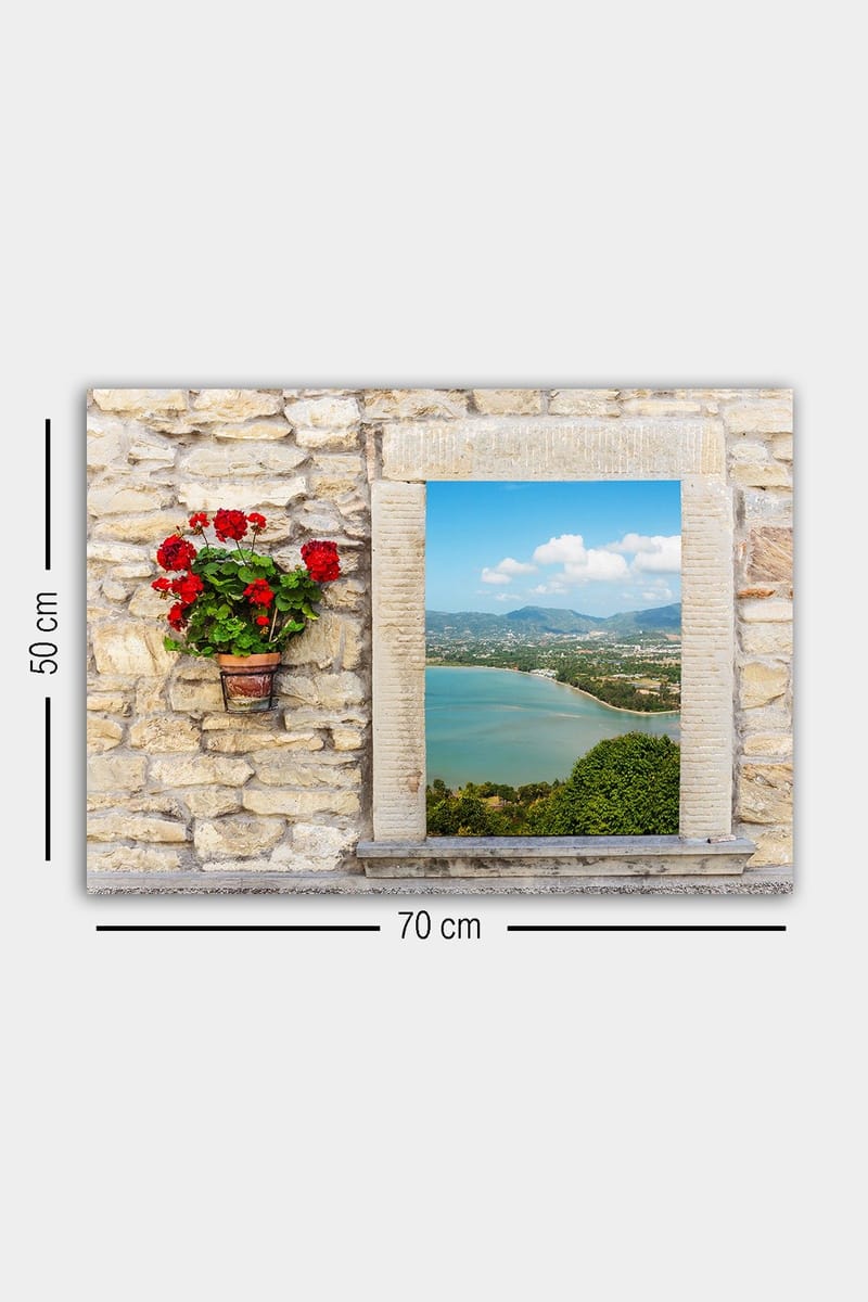 Dekorativ Canvasbillede 50x70 cm - Flerfarvet - Boligtilbehør - Billeder & kunst - Billeder på lærred