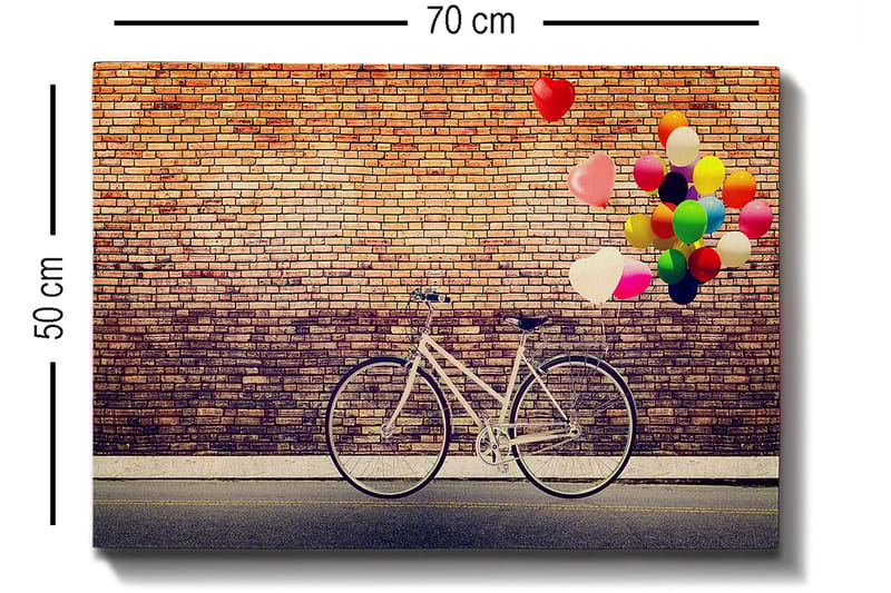 Dekorativ Canvasbillede 50x70 cm - Flerfarvet - Boligtilbehør - Billeder & kunst - Billeder på lærred