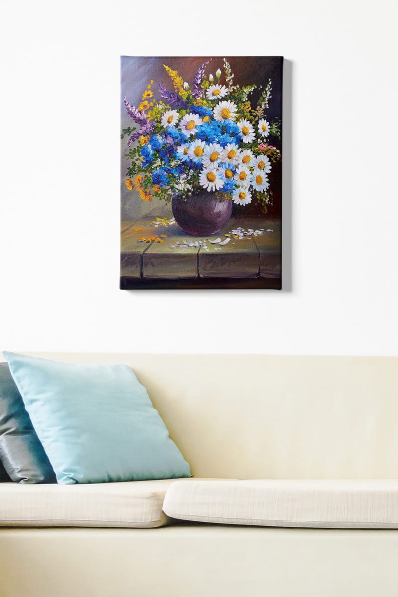 Dekorativ Canvasbillede 50x70 cm - Flerfarvet - Boligtilbehør - Billeder & kunst - Billeder på lærred