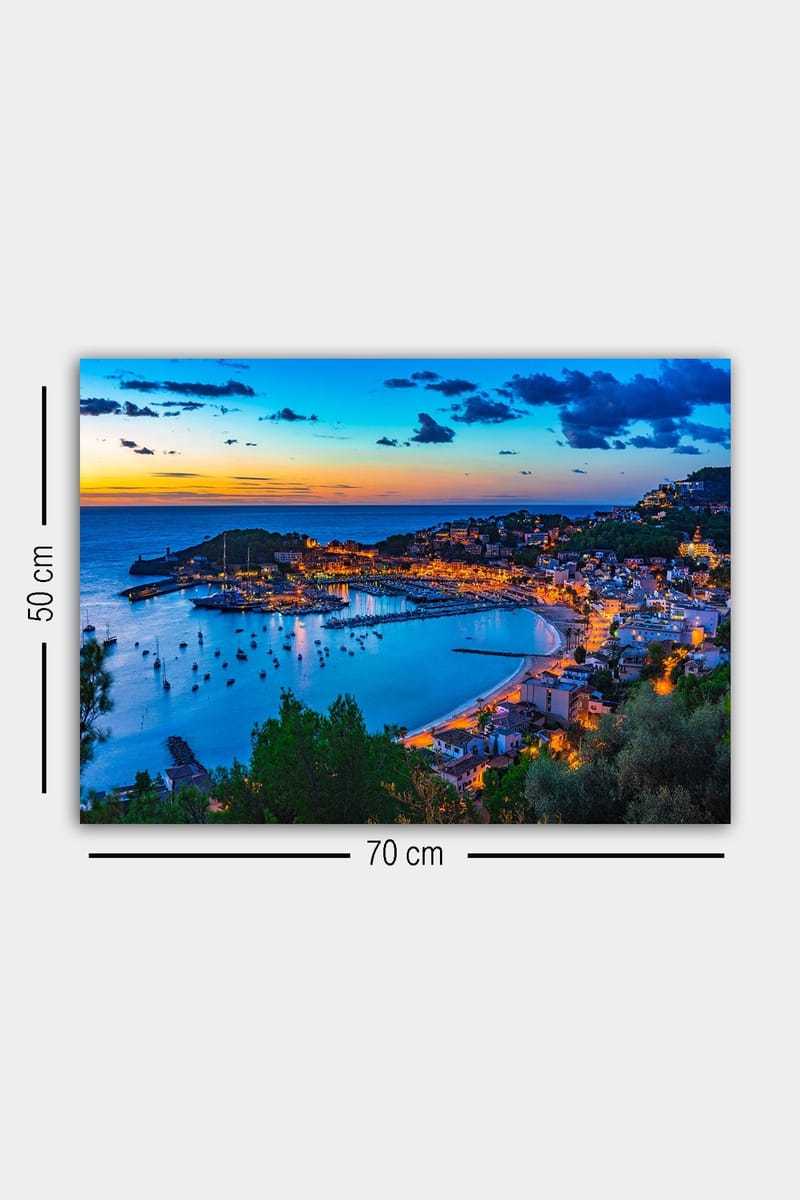 Dekorativ Canvasbillede 50x70 cm - Flerfarvet - Boligtilbehør - Billeder & kunst - Billeder på lærred