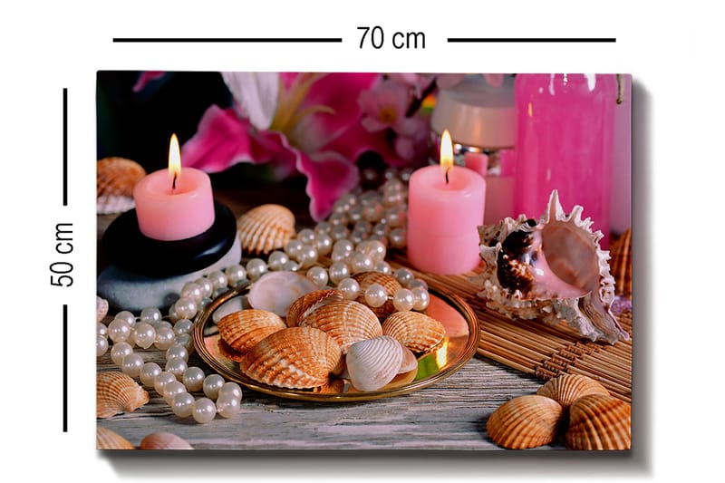 Dekorativ Canvasbillede 50x70 cm - Flerfarvet - Boligtilbehør - Billeder & kunst - Billeder på lærred