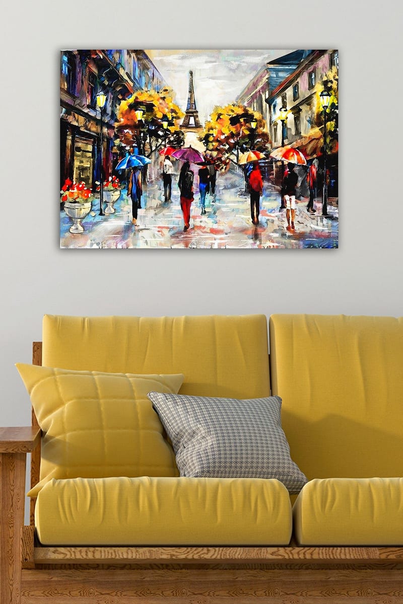 Dekorativ Canvasbillede 50x70 cm - Flerfarvet - Boligtilbehør - Billeder & kunst - Billeder på lærred