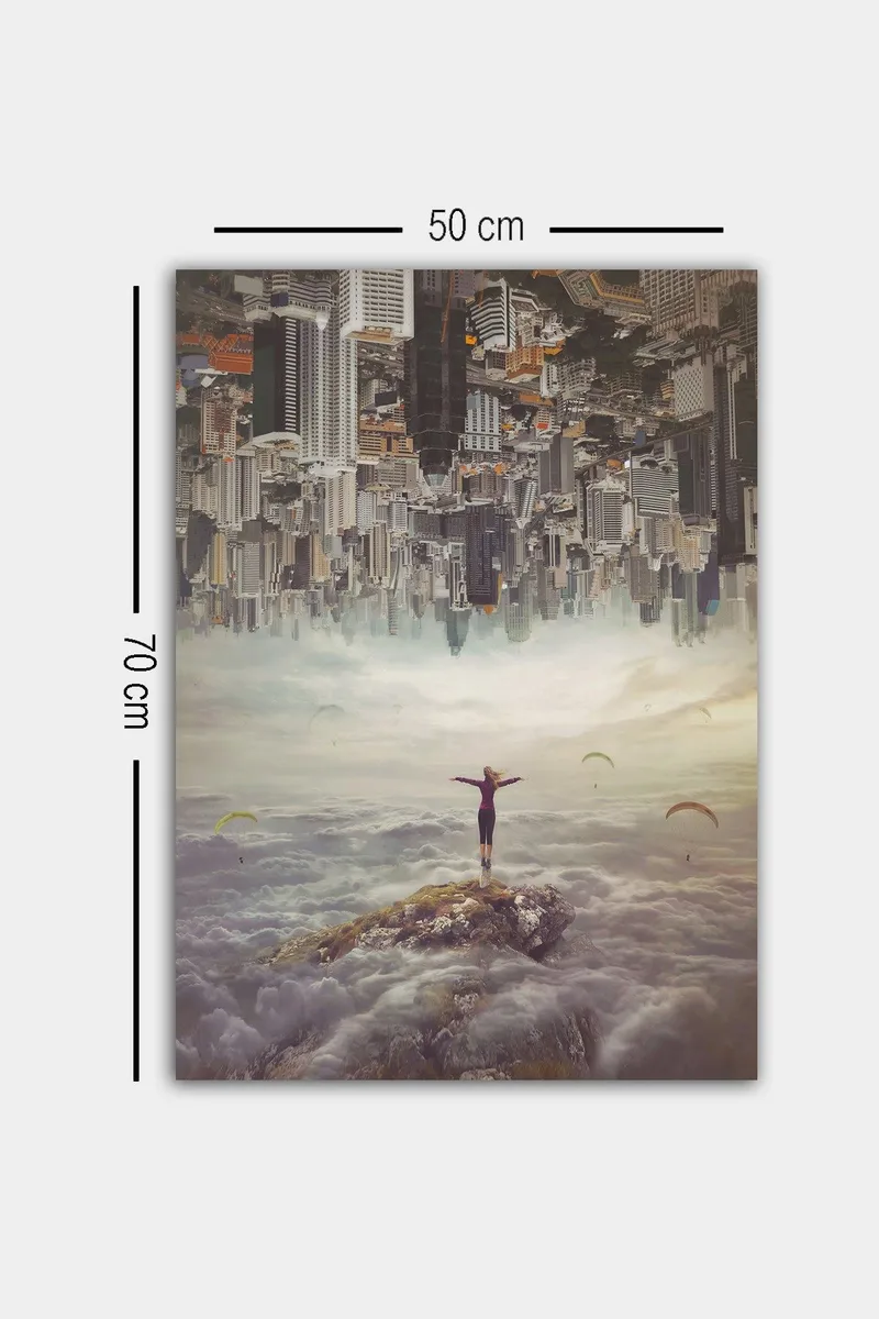 Dekorativ Canvasbillede 50x70 cm - Flerfarvet - Boligtilbehør - Billeder & kunst - Billeder på lærred