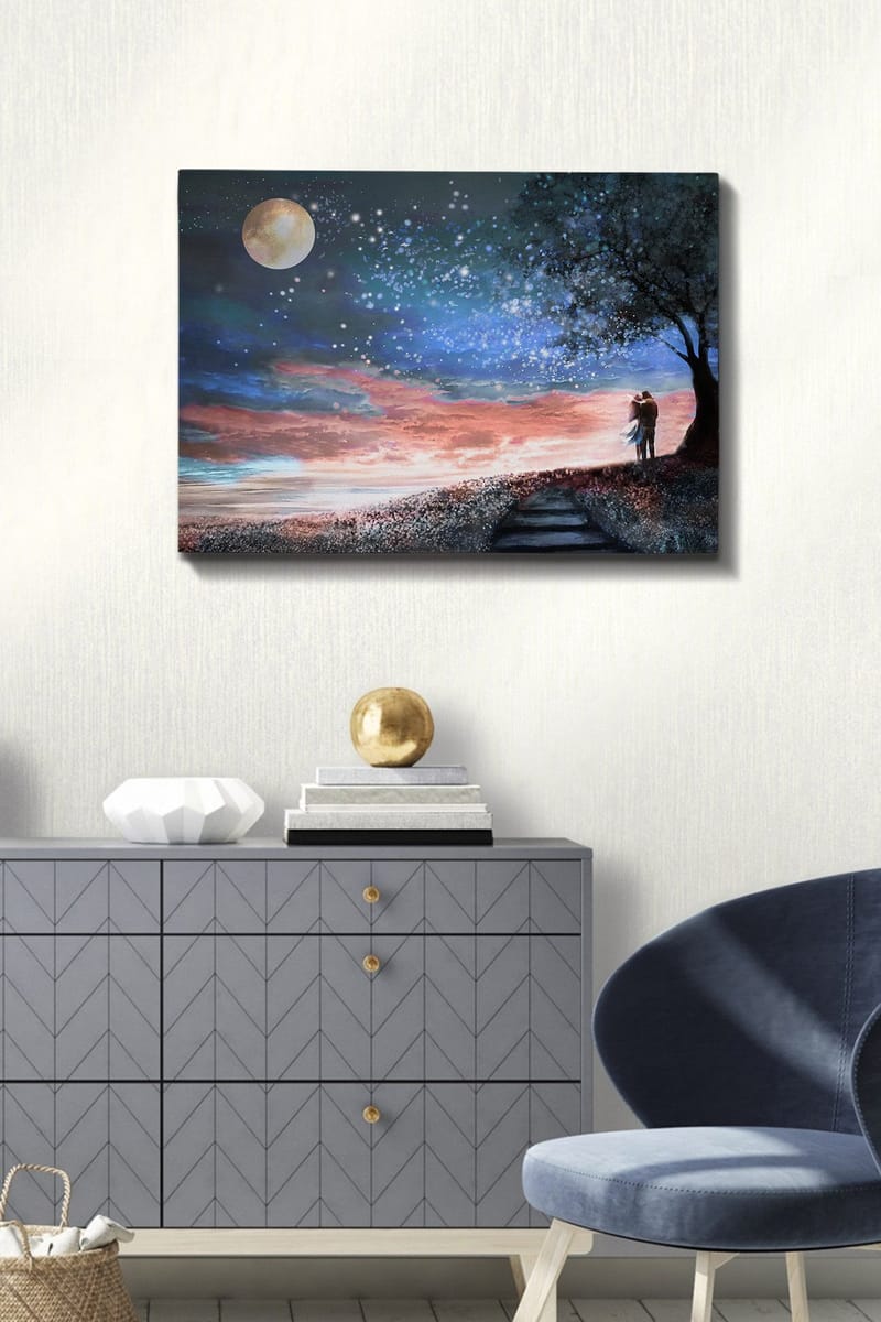 Dekorativ Canvasbillede 50x70 cm - Flerfarvet - Boligtilbehør - Billeder & kunst - Billeder på lærred