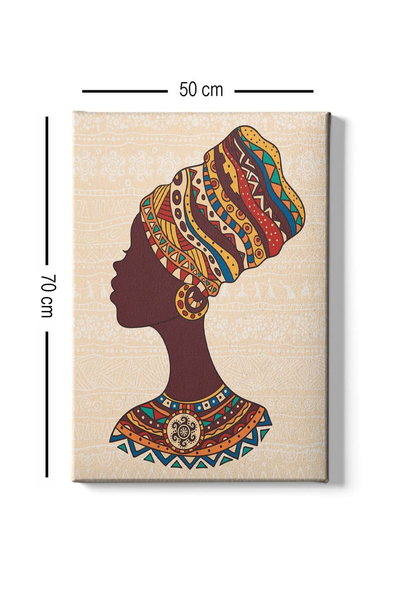 Dekorativ Canvasbillede 50x70 cm - Flerfarvet - Boligtilbehør - Billeder & kunst - Billeder på lærred