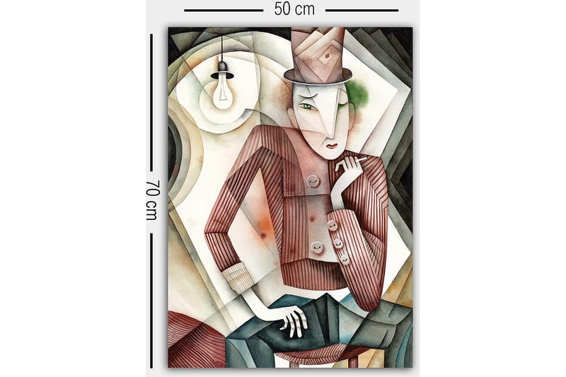 Dekorativ Canvasbillede 50x70 cm - Flerfarvet - Boligtilbehør - Billeder & kunst - Billeder på lærred