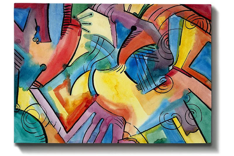 Dekorativ Canvasbillede 50x70 cm - Flerfarvet - Boligtilbehør - Billeder & kunst - Billeder på lærred