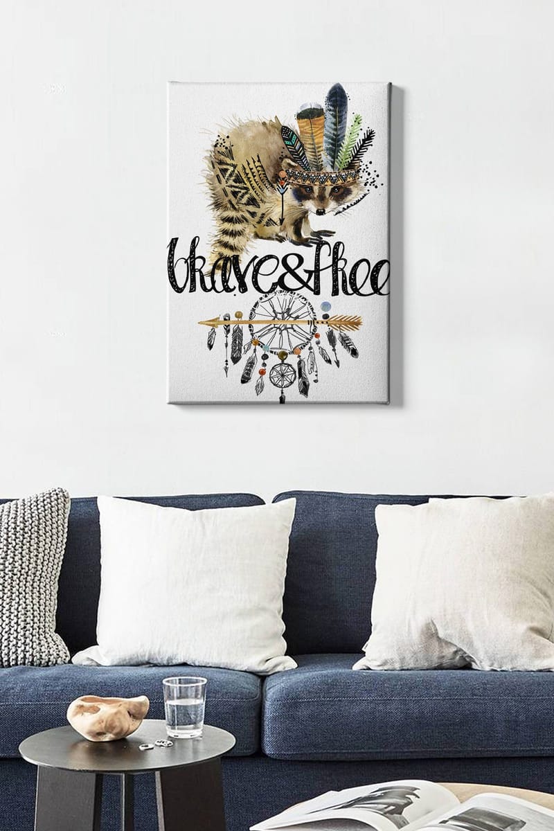 Dekorativ Canvasbillede 50x70 cm - Flerfarvet - Boligtilbehør - Billeder & kunst - Billeder på lærred