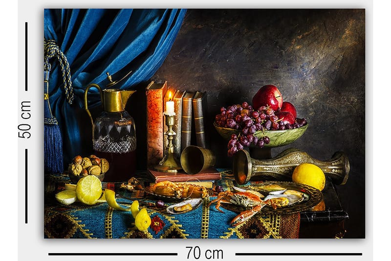 Dekorativ Canvasbillede 50x70 cm - Flerfarvet - Boligtilbehør - Billeder & kunst - Billeder på lærred