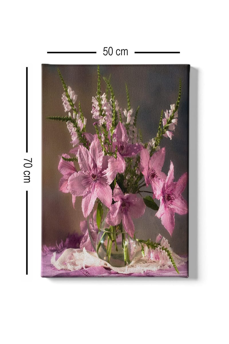 Dekorativ Canvasbillede 50x70 cm - Flerfarvet - Boligtilbehør - Billeder & kunst - Billeder på lærred