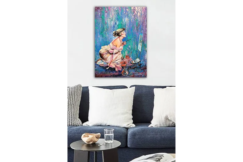 Dekorativ Canvasbillede 50x70 cm - Flerfarvet - Boligtilbehør - Billeder & kunst - Billeder på lærred