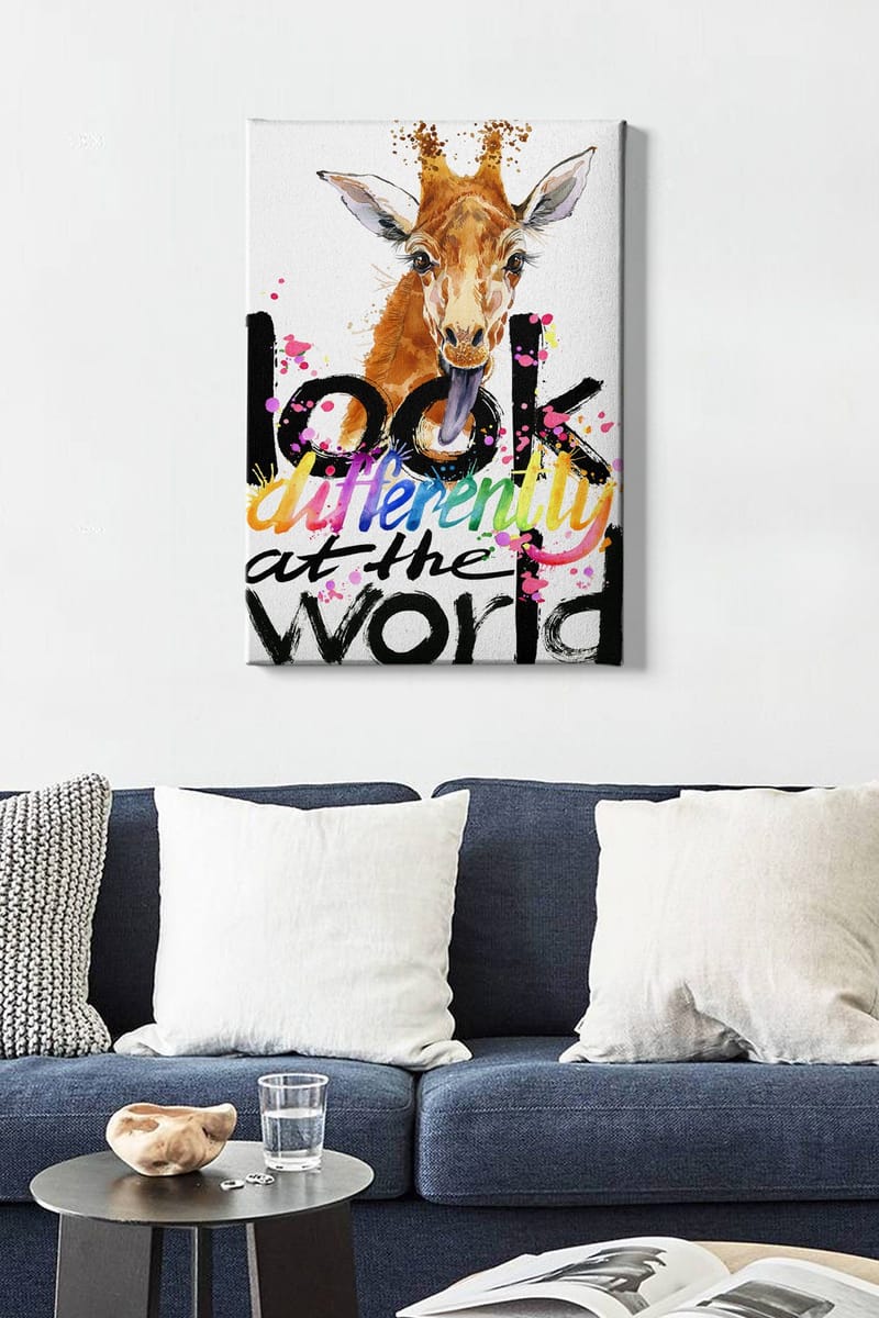 Dekorativ Canvasbillede 50x70 cm - Flerfarvet - Boligtilbehør - Billeder & kunst - Billeder på lærred