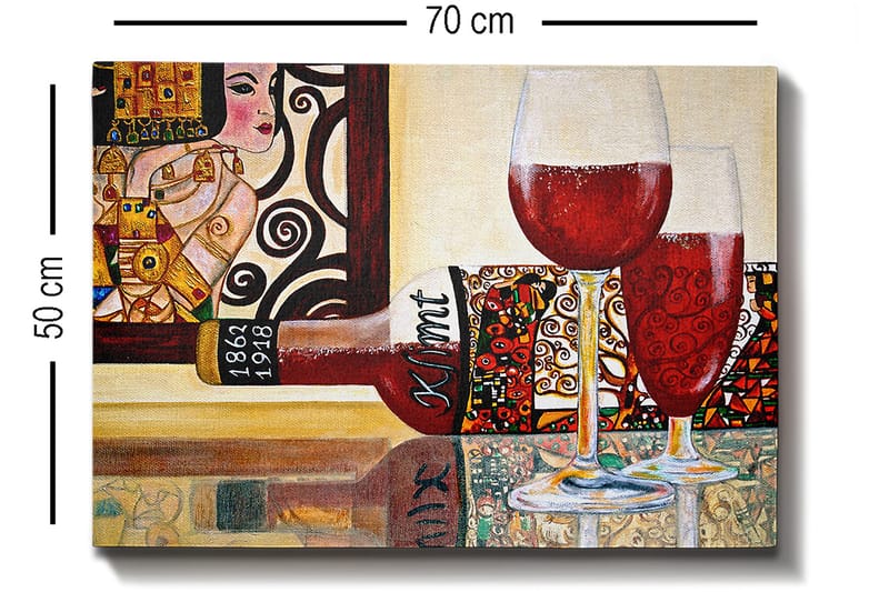 Dekorativ Canvasbillede 50x70 cm - Flerfarvet - Boligtilbehør - Billeder & kunst - Billeder på lærred