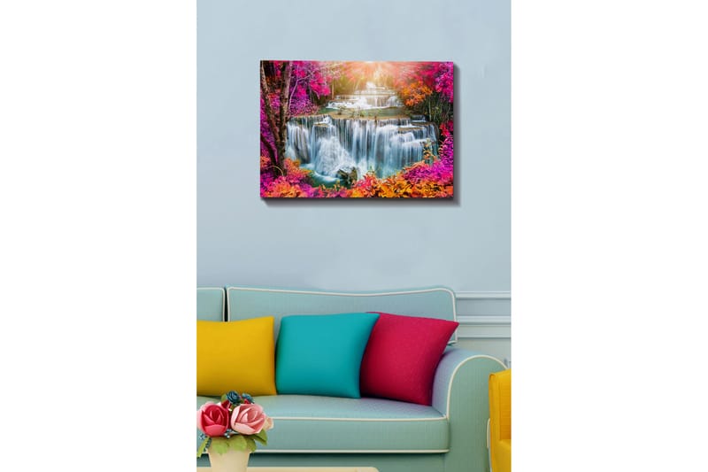 Dekorativ Canvasbillede 50x70 cm - Flerfarvet - Boligtilbehør - Billeder & kunst - Billeder på lærred