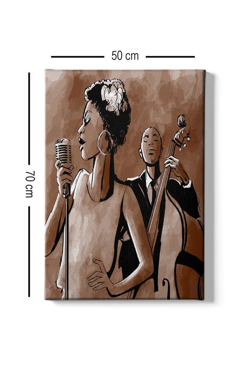 Dekorativ Canvasbillede 50x70 cm - Flerfarvet - Boligtilbehør - Billeder & kunst - Billeder på lærred