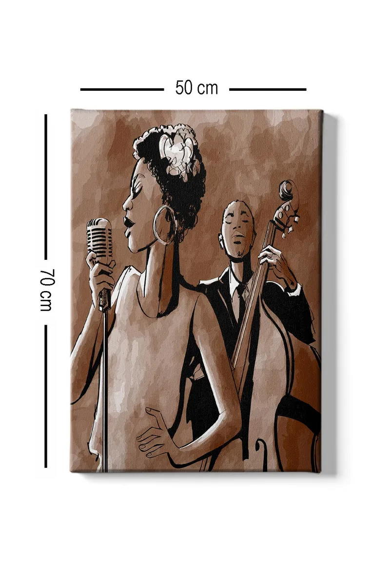 Dekorativ Canvasbillede 50x70 cm - Flerfarvet - Boligtilbehør - Billeder & kunst - Billeder på lærred