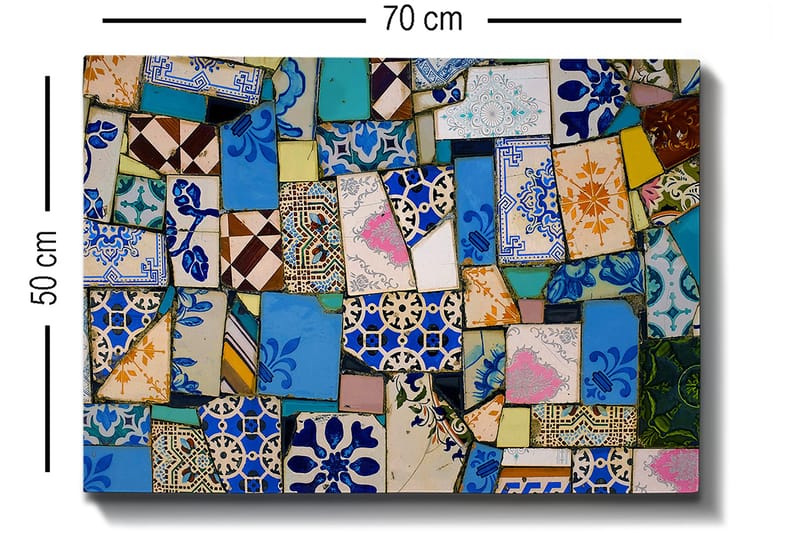 Dekorativ Canvasbillede 50x70 cm - Flerfarvet - Boligtilbehør - Billeder & kunst - Billeder på lærred
