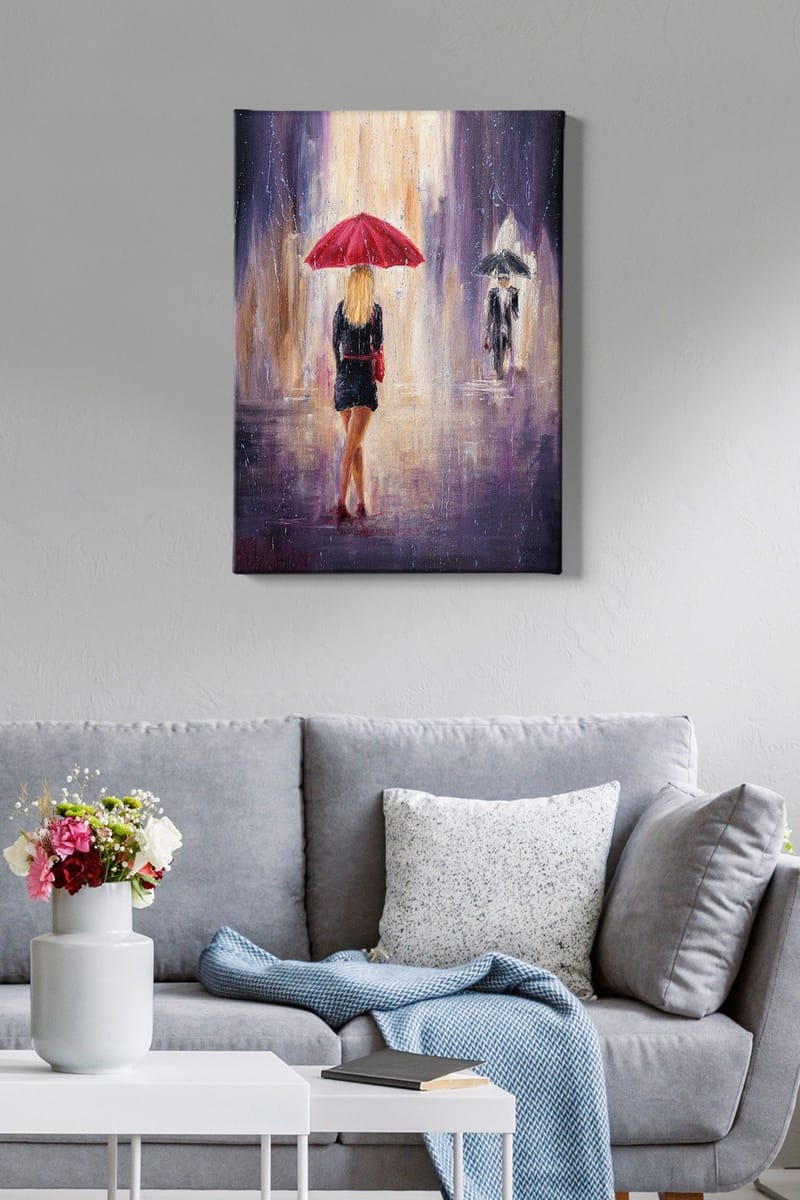 Dekorativ Canvasbillede 50x70 cm - Flerfarvet - Boligtilbehør - Billeder & kunst - Billeder på lærred