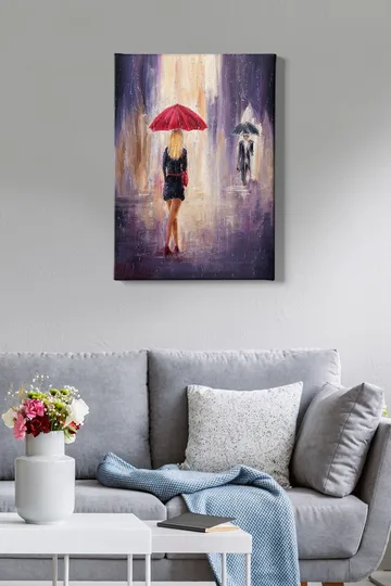 Dekorativ Canvasbillede 50x70 cm - Flerfarvet - Boligtilbehør - Billeder & kunst - Billeder på lærred