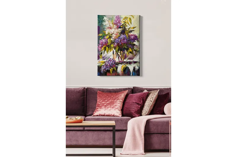 Dekorativ Canvasbillede 50x70 cm - Flerfarvet - Boligtilbehør - Billeder & kunst - Billeder på lærred