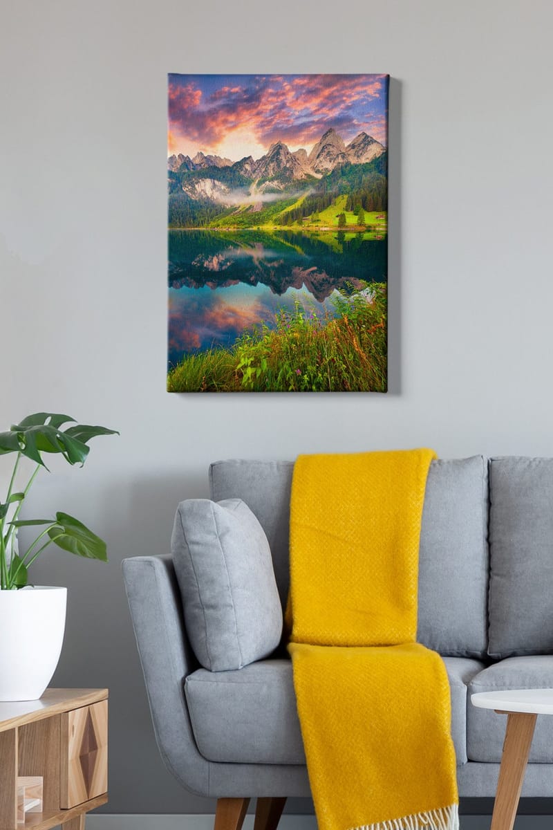 Dekorativ Canvasbillede 50x70 cm - Flerfarvet - Boligtilbehør - Billeder & kunst - Billeder på lærred