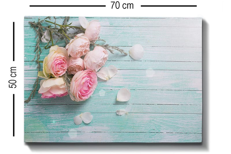 Dekorativ Canvasbillede 50x70 cm - Flerfarvet - Boligtilbehør - Billeder & kunst - Billeder på lærred