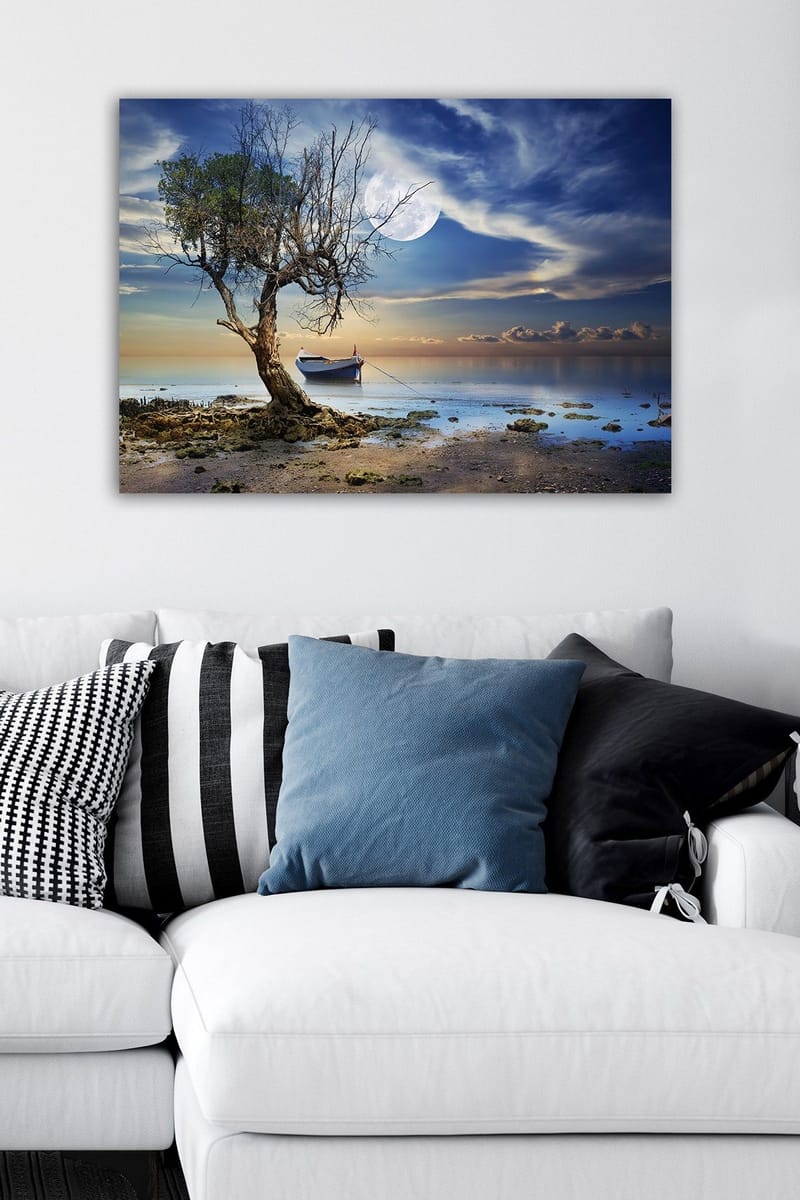 Dekorativ Canvasbillede 50x70 cm - Flerfarvet - Boligtilbehør - Billeder & kunst - Billeder på lærred