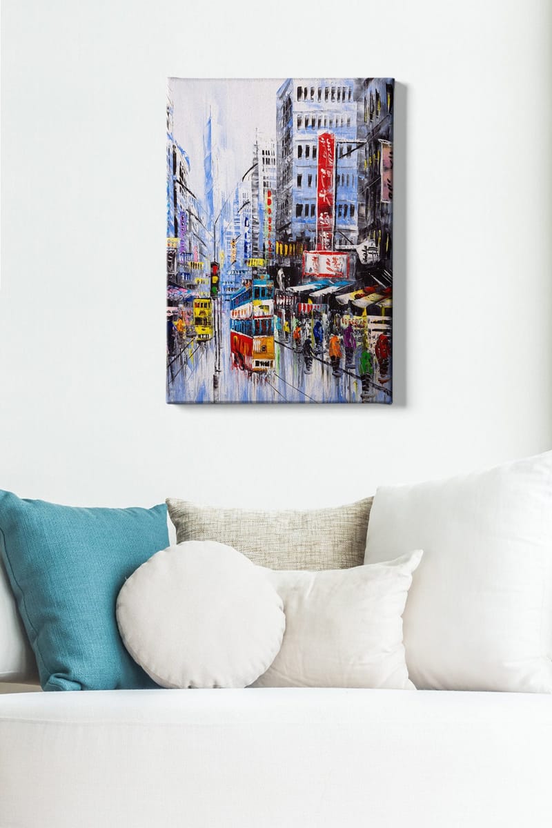 Dekorativ Canvasbillede 50x70 cm - Flerfarvet - Boligtilbehør - Billeder & kunst - Billeder på lærred