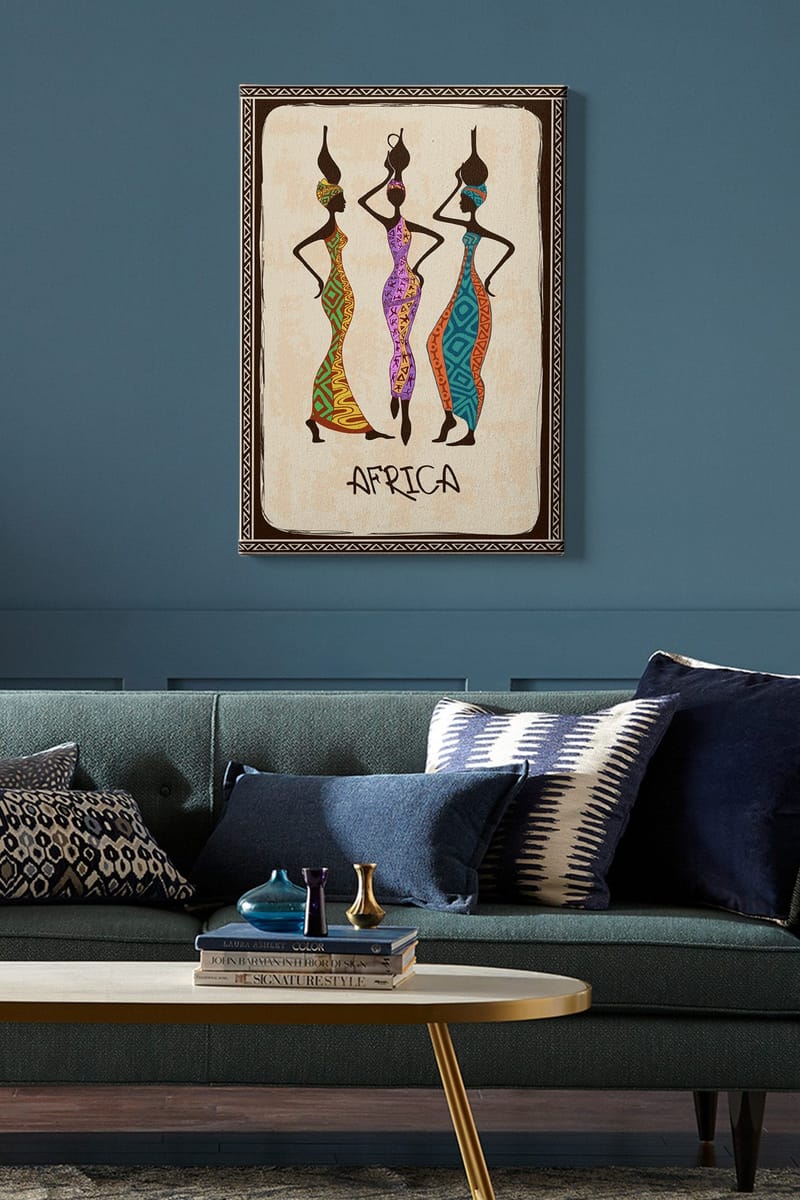 Dekorativ Canvasbillede 50x70 cm - Flerfarvet - Boligtilbehør - Billeder & kunst - Billeder på lærred