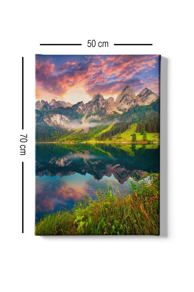 Dekorativ Canvasbillede 50x70 cm - Flerfarvet - Boligtilbehør - Billeder & kunst - Billeder på lærred