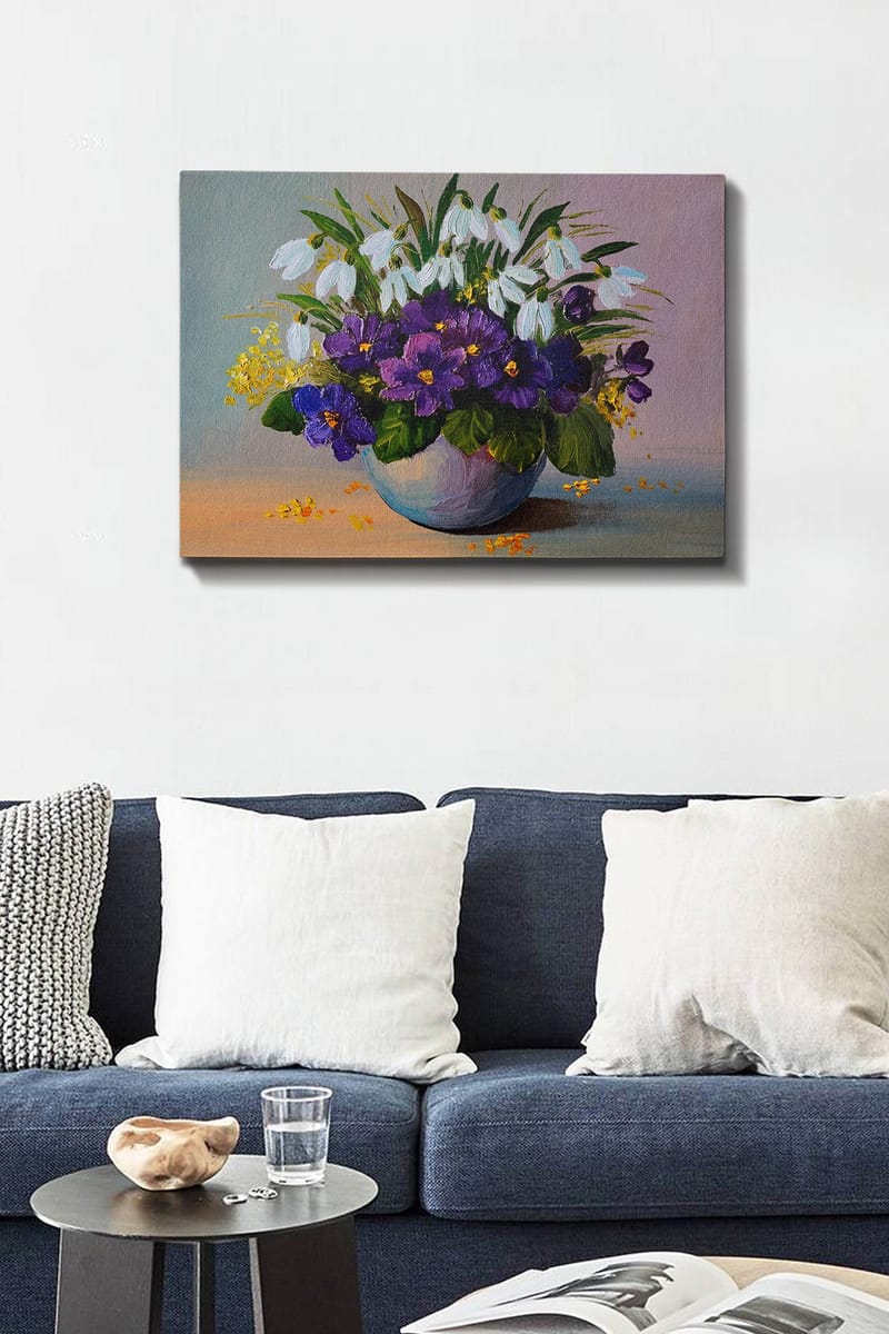 Dekorativ Canvasbillede 50x70 cm - Flerfarvet - Boligtilbehør - Billeder & kunst - Billeder på lærred