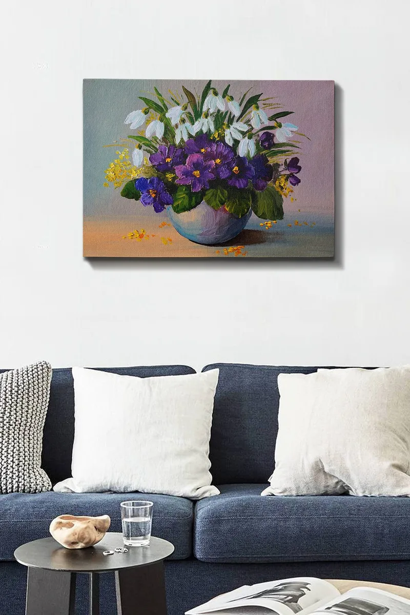 Dekorativ Canvasbillede 50x70 cm - Flerfarvet - Boligtilbehør - Billeder & kunst - Billeder på lærred