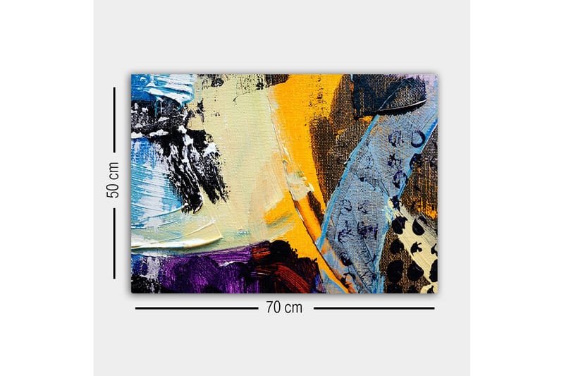 Dekorativ Canvasbillede 50x70 cm - Flerfarvet - Boligtilbehør - Billeder & kunst - Billeder på lærred