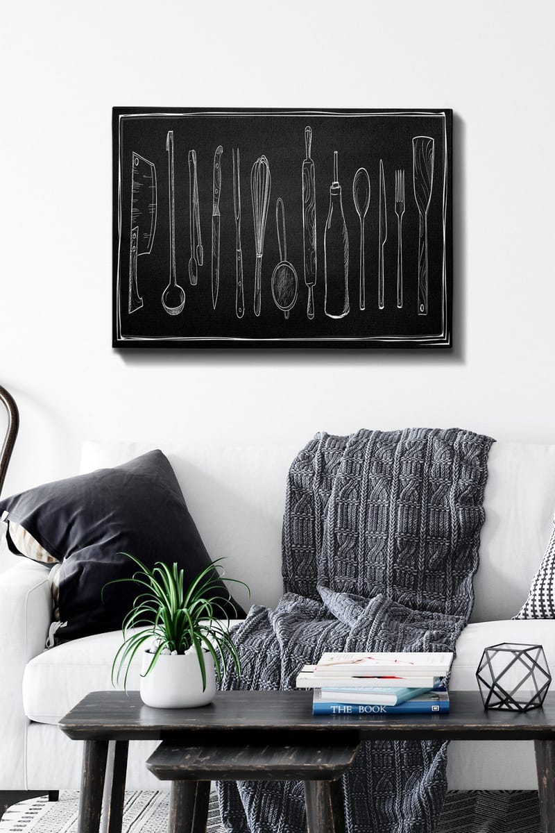 Dekorativ Canvasbillede 50x70 cm - Flerfarvet - Boligtilbehør - Billeder & kunst - Billeder på lærred