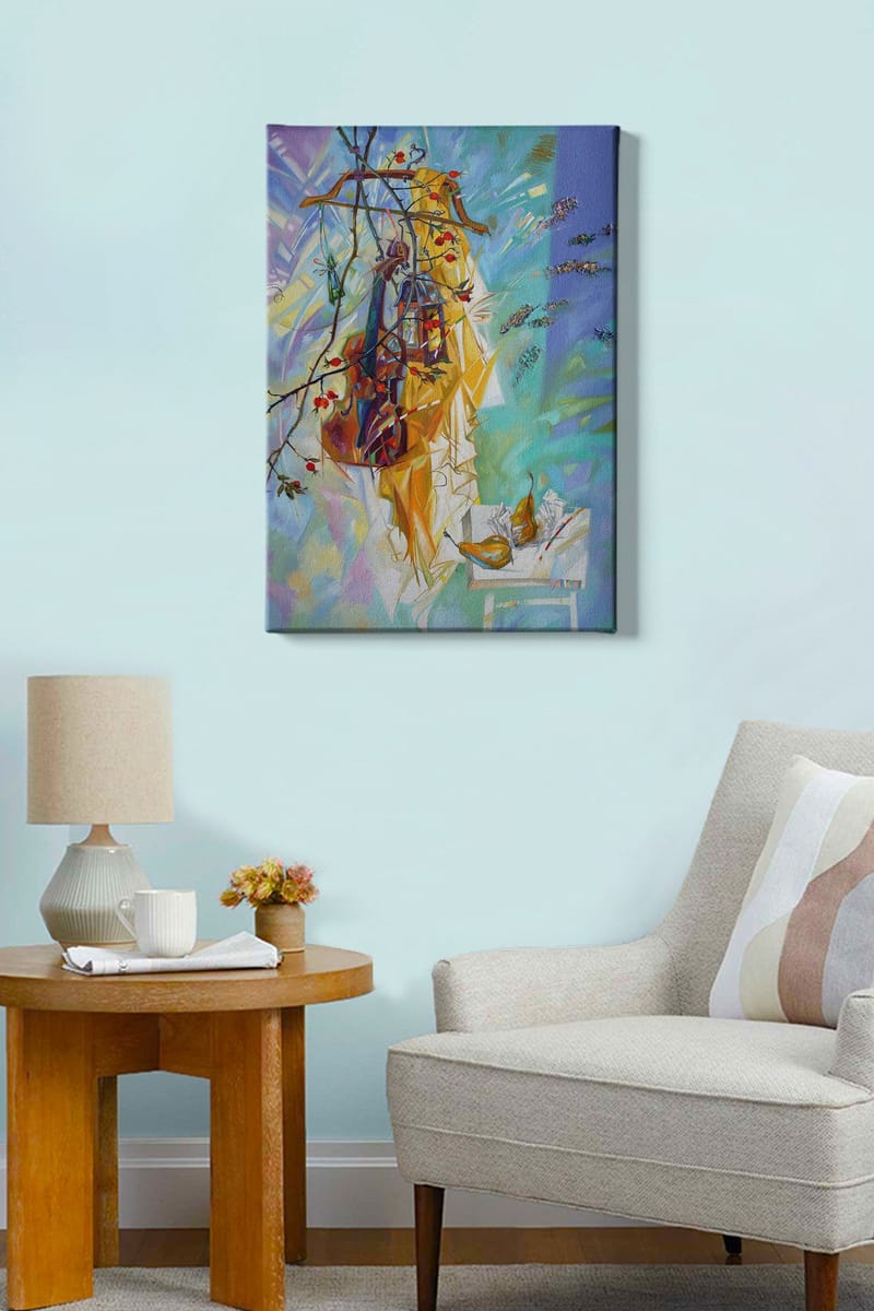 Dekorativ Canvasbillede 50x70 cm - Flerfarvet - Boligtilbehør - Billeder & kunst - Billeder på lærred