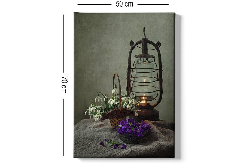 Dekorativ Canvasbillede 50x70 cm - Flerfarvet - Boligtilbehør - Billeder & kunst - Billeder på lærred