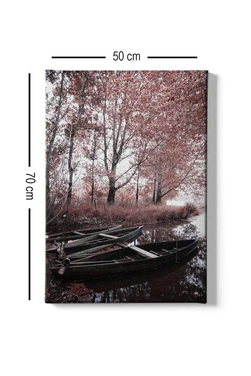 Dekorativ Canvasbillede 50x70 cm - Flerfarvet - Boligtilbehør - Billeder & kunst - Billeder på lærred