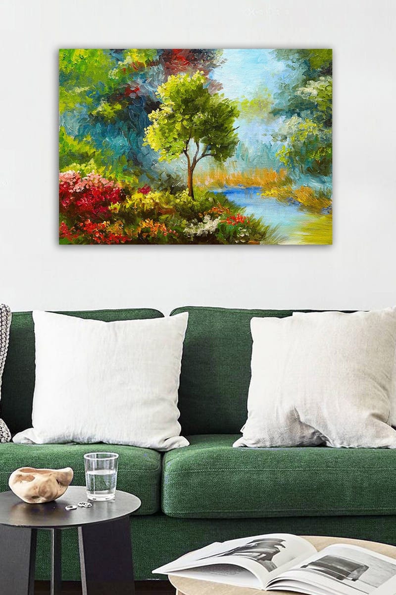 Dekorativ Canvasbillede 50x70 cm - Flerfarvet - Boligtilbehør - Billeder & kunst - Billeder på lærred