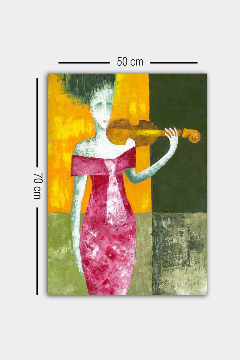 Dekorativ Canvasbillede 50x70 cm - Flerfarvet - Boligtilbehør - Billeder & kunst - Billeder på lærred